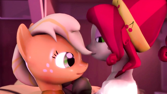 Пони с большими сиськами и членами устроили секс