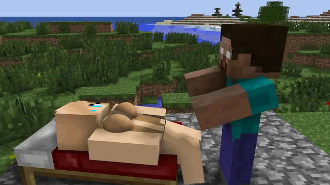 Виртуальная нимфа: жаркий секс в мире блоков