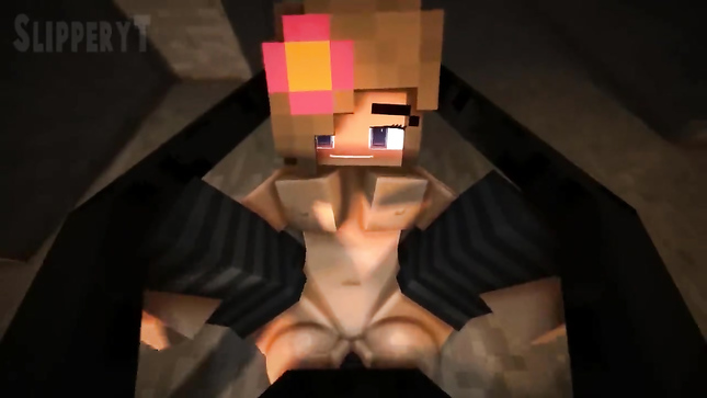 Монстры дерут красивую телочку из Майнкрафта