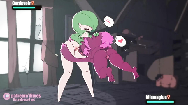 Покемон заставляет подругу кончить от куни