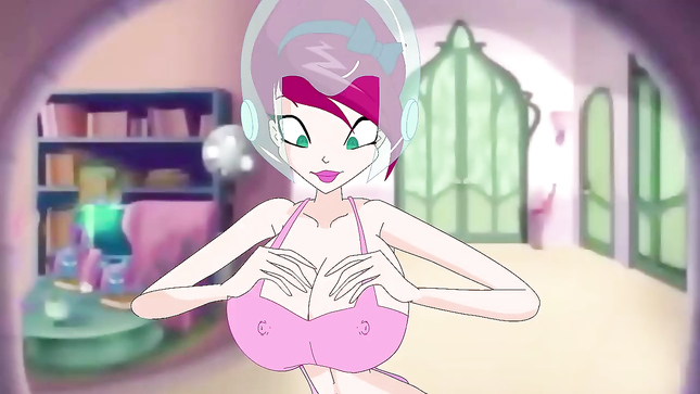 Фея Винкс кончает от искусственного члена