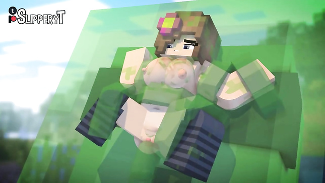 Огромный член в мире Minecraft