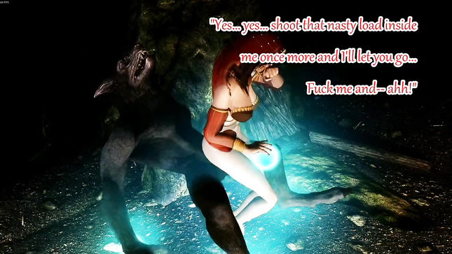 Волшебница силой принудила оборотня к сексу