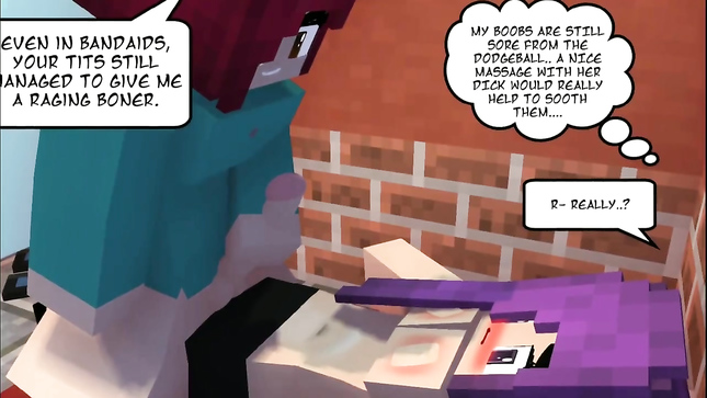 Порно комикс с горячей телочкой из Майнкрафта