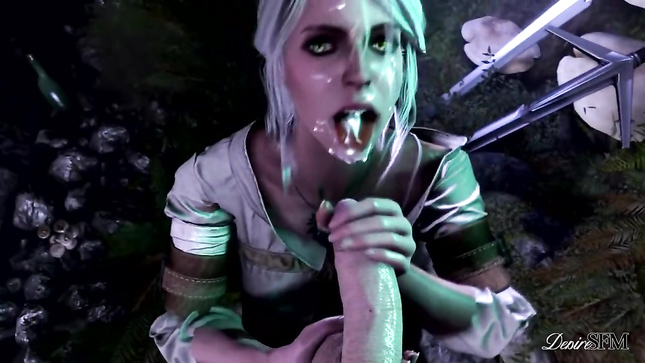 Лесная ночь и жадные губки ведьмачки