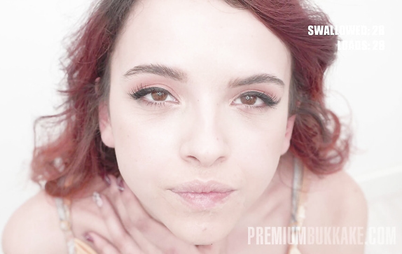 Море спермы для рыженькой студентки